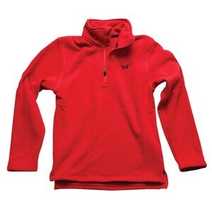 Jack Thomas Red 1/4 zip pullover Med 10/12